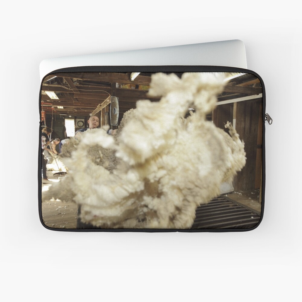 Roustabout at work, Tooborac, Victoria, Australia Laptop Sleeve