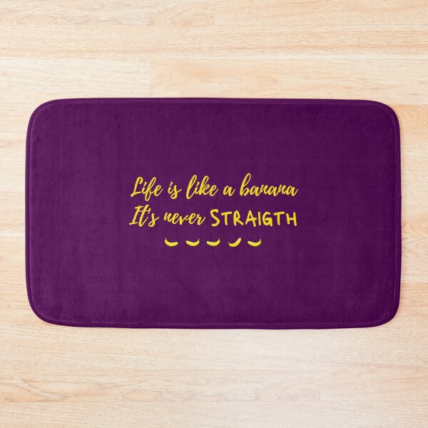 Item preview, Life is Like a Banana It's Never Straight - Inspiring designed and sold by DoherDesigns.
