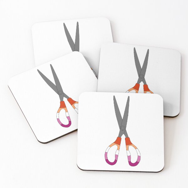 Item preview, Scissors Lesbian Flag colored  designed and sold by heyitsIrish.