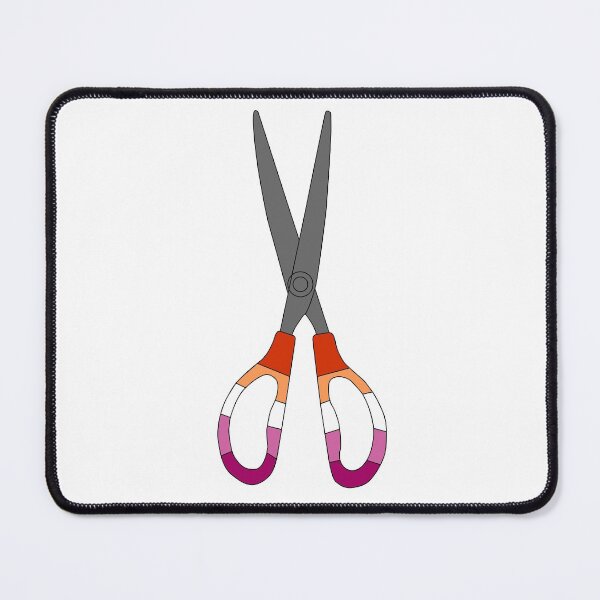 Item preview, Scissors Lesbian Flag colored  designed and sold by heyitsIrish.
