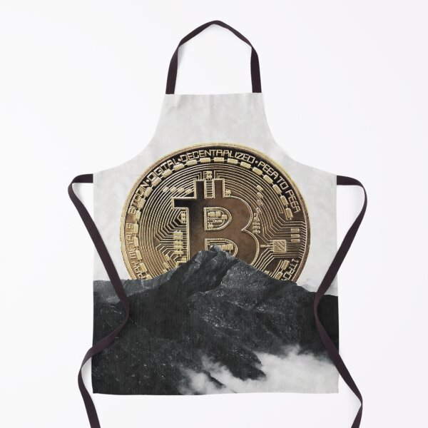 Item preview, Bitcoin rising behind the mountain designed and sold by Underdott.