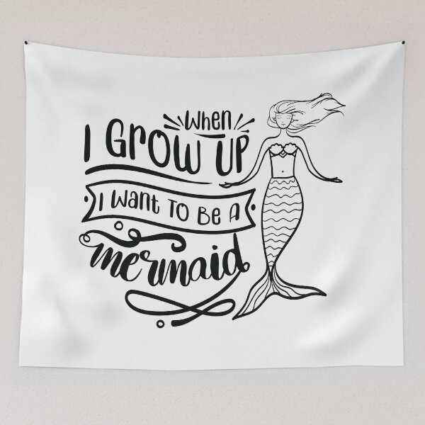 Item preview, want to be mermaid designed and sold by vanyadesign.