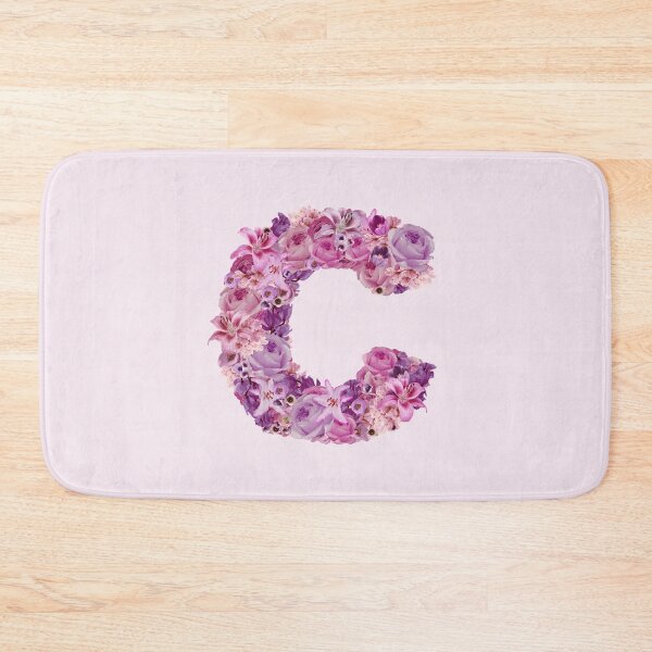Item preview, Letter C | Pink Flower Pattern | Letter Art | Typography | Monogram | Initial designed and sold by hayleylauren.