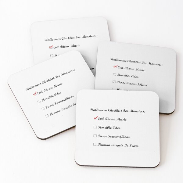 Item preview, Halloween checklist for monsters| Perfect Gift designed and sold by marielones.