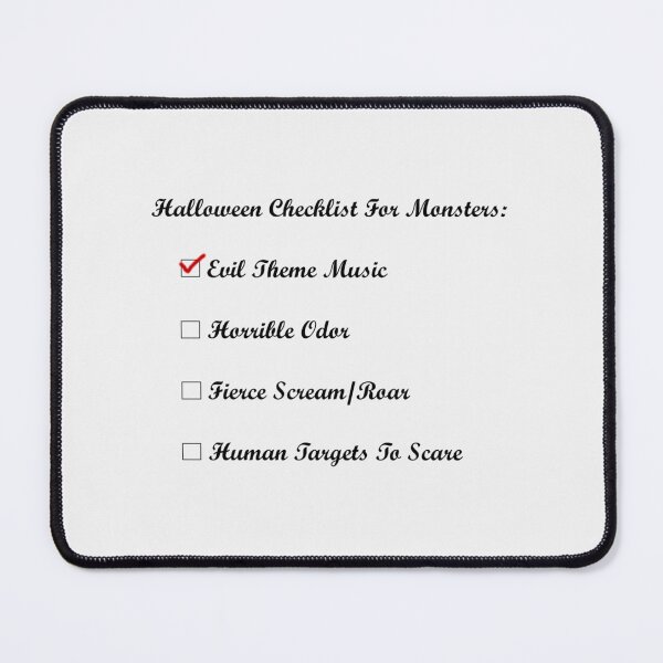 Item preview, Halloween checklist for monsters| Perfect Gift designed and sold by marielones.