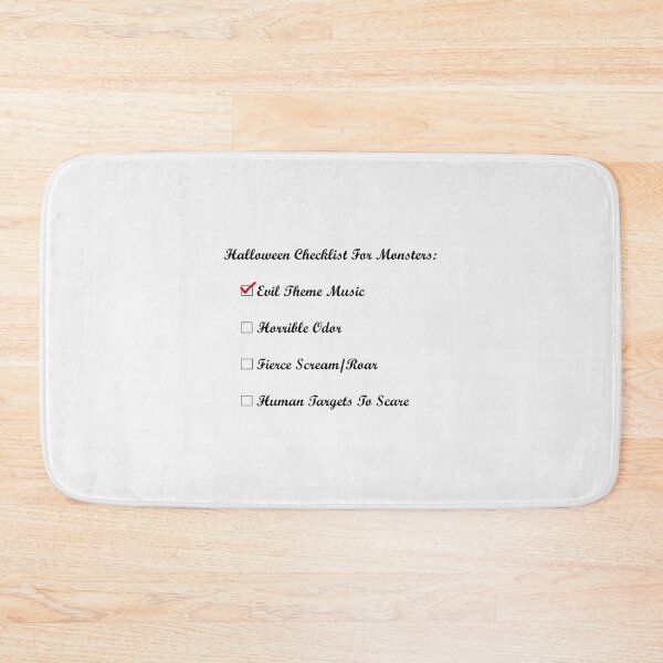 Item preview, Halloween checklist for monsters| Perfect Gift designed and sold by marielones.
