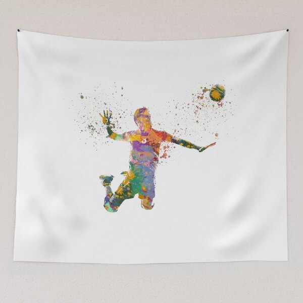 Item preview, Volleyball player in watercolor designed and sold by paulrommer.