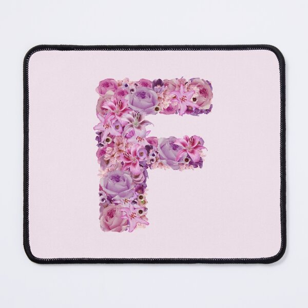 Item preview, Letter F | Pink Flower Pattern | Letter Art | Typography designed and sold by hayleylauren.