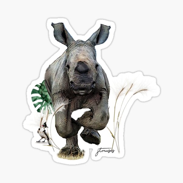 The Animal Project ( Rhino) by JTMUSES Sticker