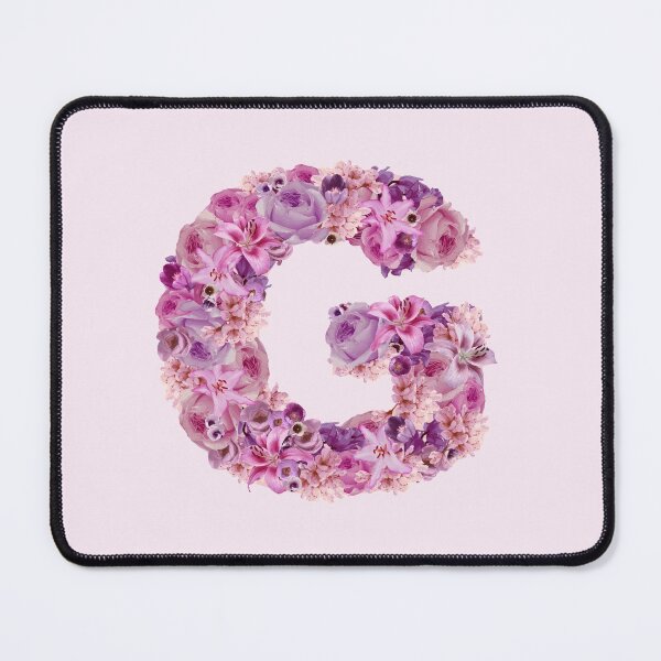 Item preview, Letter G | Pink Flower Pattern | Letter Art | Typography designed and sold by hayleylauren.