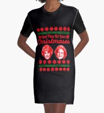 Golden Girls Christmas Graphic T-Shirt Dress