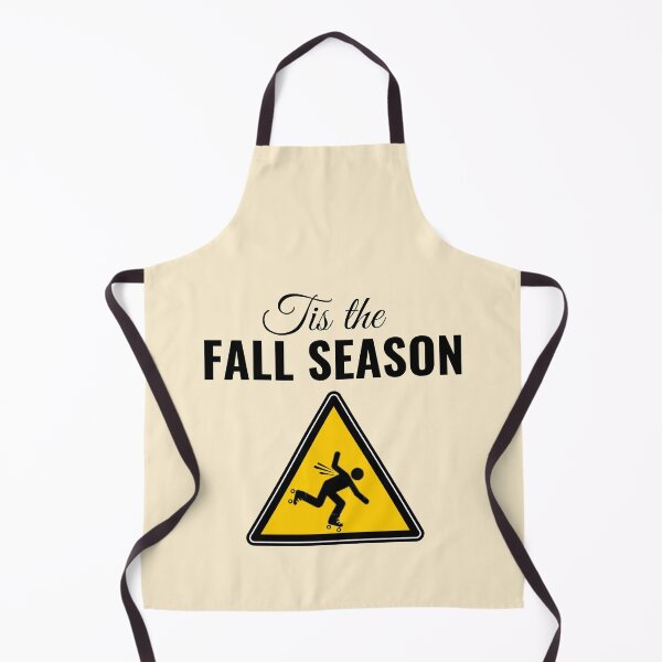 Item preview, Tis the Fall Risk - Roller Skater Falling Script Sign Funny designed and sold by KreativeLaedy.