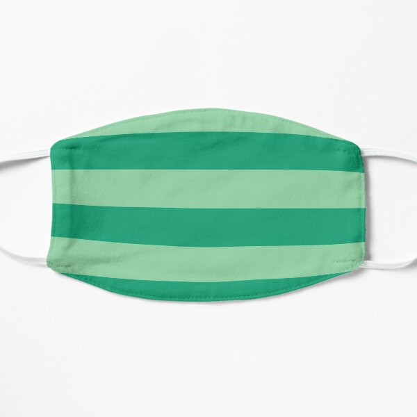 Green Detective Stripes Flat Mask