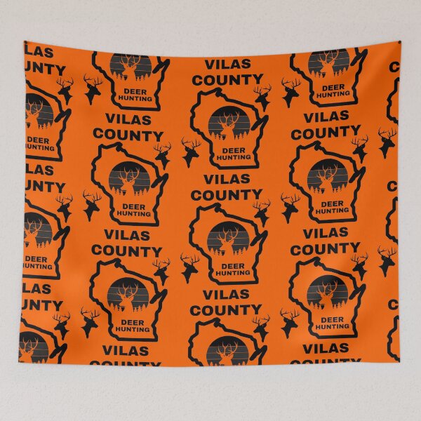 Item preview, Wisconsin Deer Hunter Vilas County designed and sold by WoodburyLake.