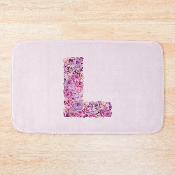 Item preview, Letter L | Pink Flower Pattern | Letter Art | Typography designed and sold by hayleylauren.