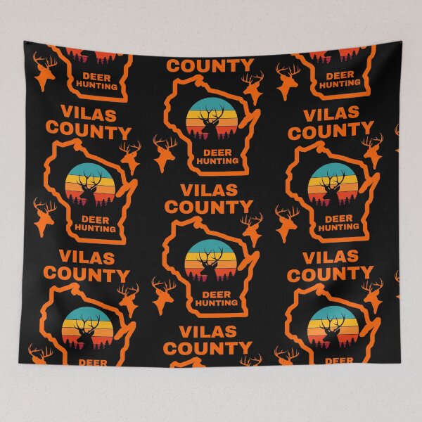 Item preview, Wisconsin Deer Hunter Vilas County designed and sold by WoodburyLake.