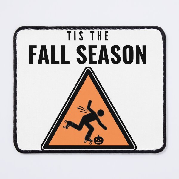 Item preview, Tis the Fall Risk - Roller Skater Falling Sign Funny Pumpkin designed and sold by KreativeLaedy.