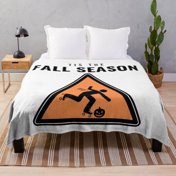 Item preview, Tis the Fall Risk - Roller Skater Falling Sign Funny Pumpkin designed and sold by KreativeLaedy.