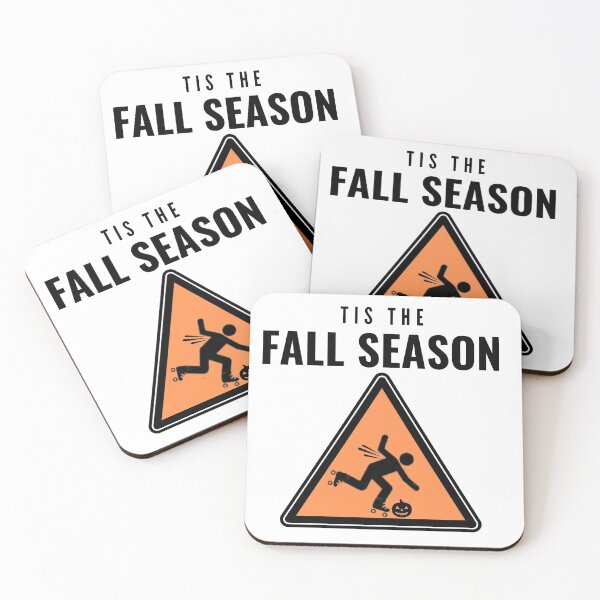 Item preview, Tis the Fall Risk - Roller Skater Falling Sign Funny Pumpkin designed and sold by KreativeLaedy.