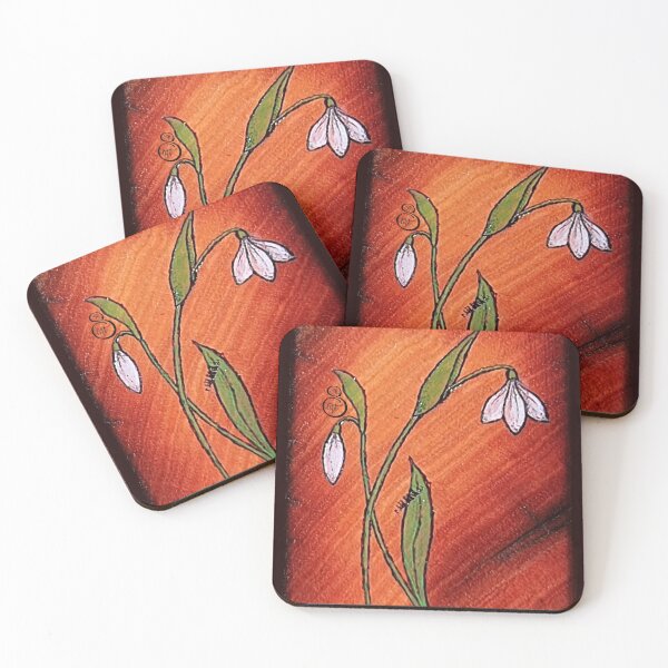 Item preview, Stylised Snowdrops - Pyrography designed and sold by SSR-art.