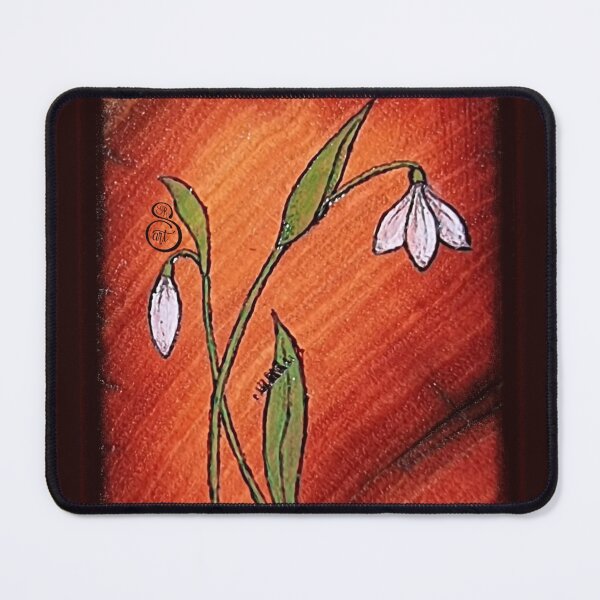 Item preview, Stylised Snowdrops - Pyrography designed and sold by SSR-art.
