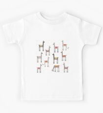 Lamas auf der Wiese Kinder T-Shirt