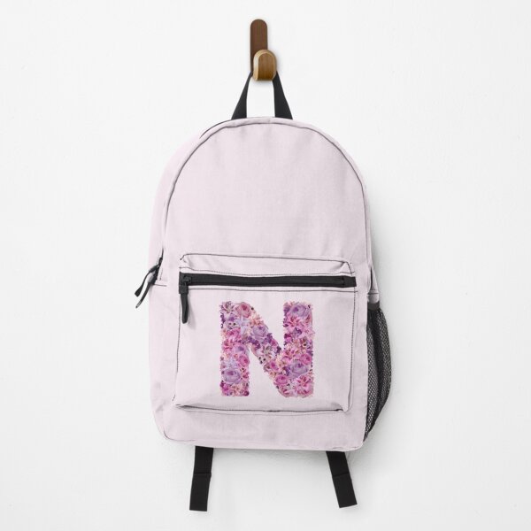 Item preview, Letter N | Pink Flower Pattern | Letter Art | Typography designed and sold by hayleylauren.