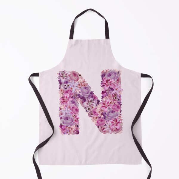 Item preview, Letter N | Pink Flower Pattern | Letter Art | Typography designed and sold by hayleylauren.