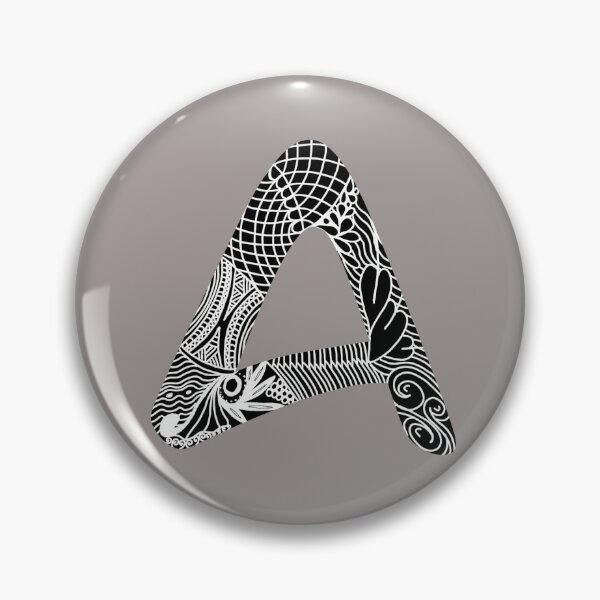 Item preview, A- letter in zentangle style designed and sold by kreativeadern.