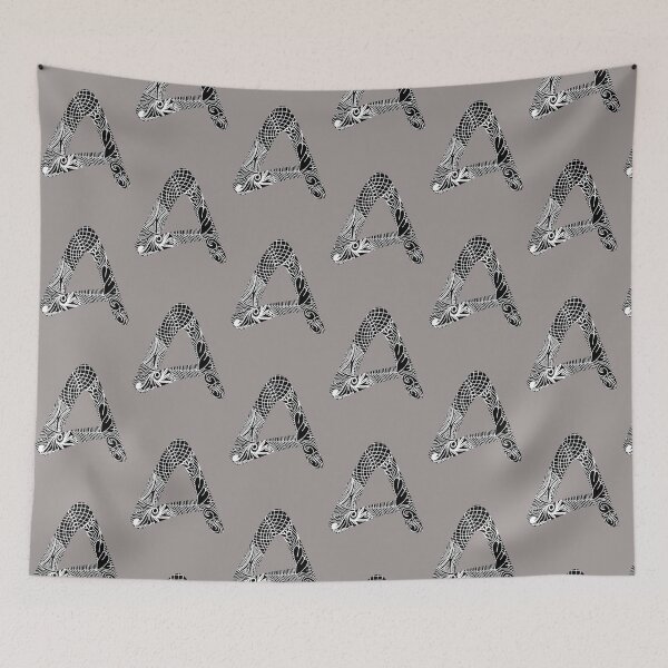 Item preview, A- letter in zentangle style designed and sold by kreativeadern.