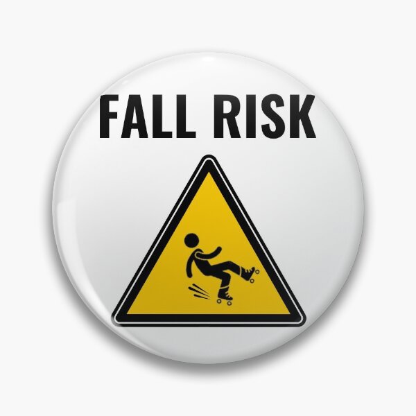 Item preview, Fall Risk - Roller Skater Falling Sign Funny designed and sold by KreativeLaedy.