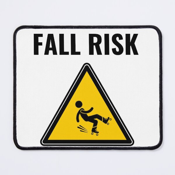 Item preview, Fall Risk - Roller Skater Falling Sign Funny designed and sold by KreativeLaedy.