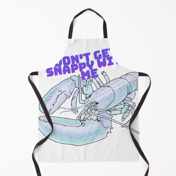 Item preview, Don't Get Snappy with Me - Funny Lobster Pun designed and sold by BunnyBizarre.