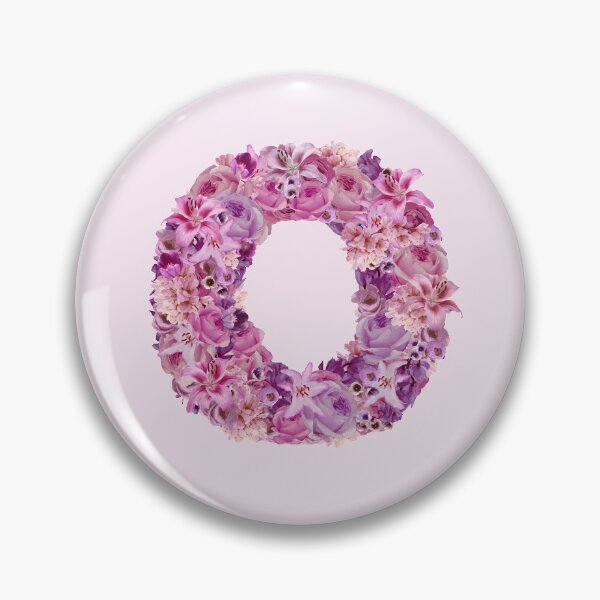 Item preview, Letter O | Pink Flower Pattern | Letter Art | Typography designed and sold by hayleylauren.