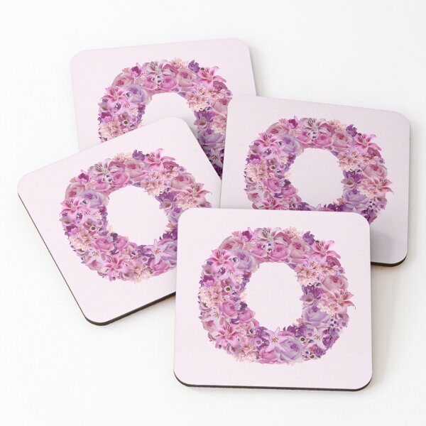 Item preview, Letter O | Pink Flower Pattern | Letter Art | Typography designed and sold by hayleylauren.