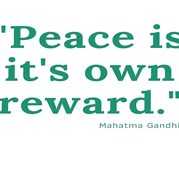 Artwork thumbnail, Peace Quote by RKMR