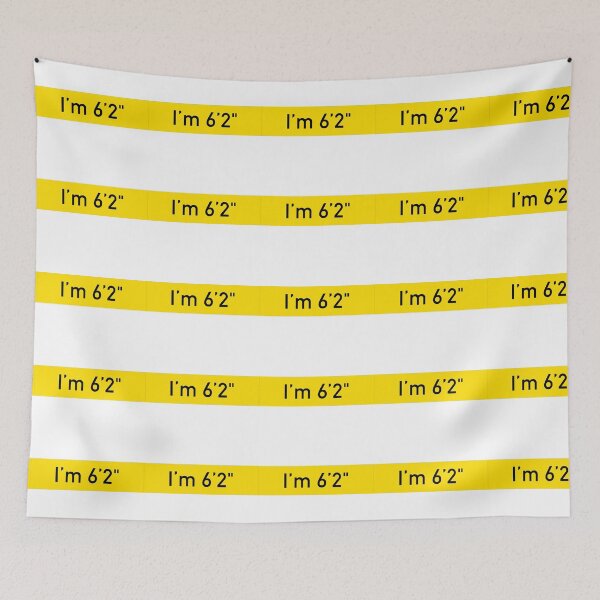 Item preview, I'm 6'2" height designed and sold by CreatorHub.