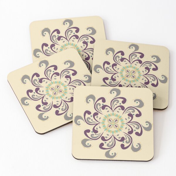 Item preview, Modern Rosemaling Inspired Swirl designed and sold by Nadia Arsky.