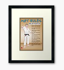 Mat Rules Poster Framed Print