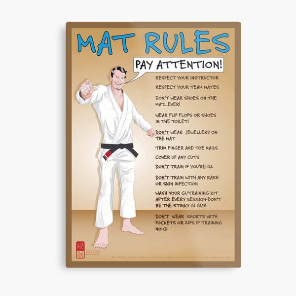 Mat Rules Poster Metal Print