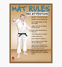 Mat Rules Poster Photographic Print