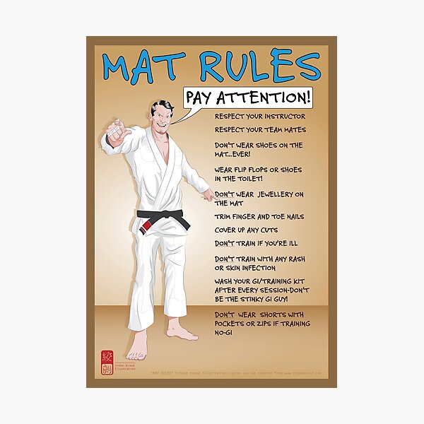Mat Rules Poster Photographic Print