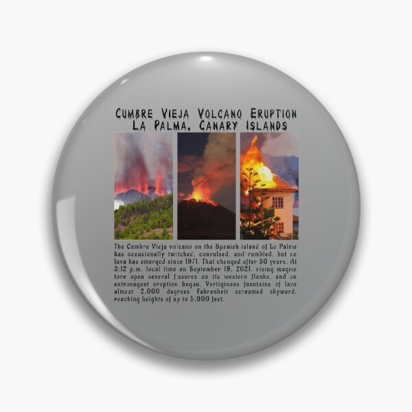 Item preview, Cumbre Vieja Volcano Eruption La Palma, Canary Islands designed and sold by PodiShawna.