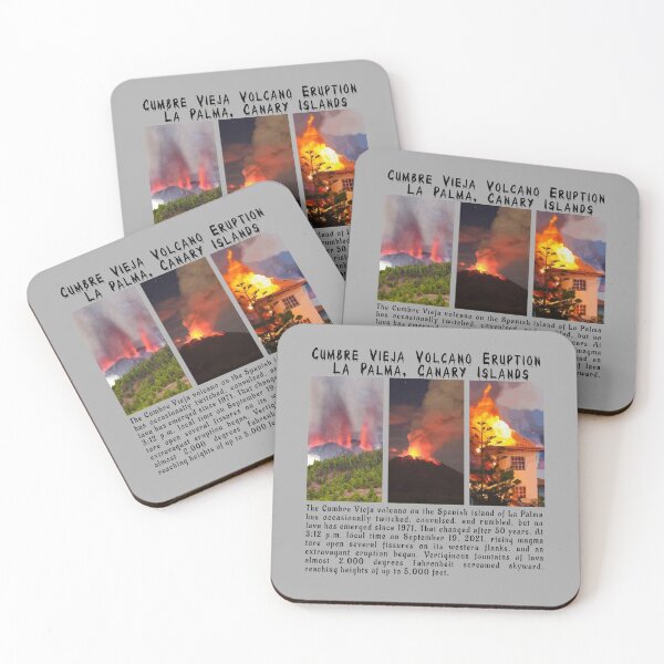 Item preview, Cumbre Vieja Volcano Eruption La Palma, Canary Islands designed and sold by PodiShawna.