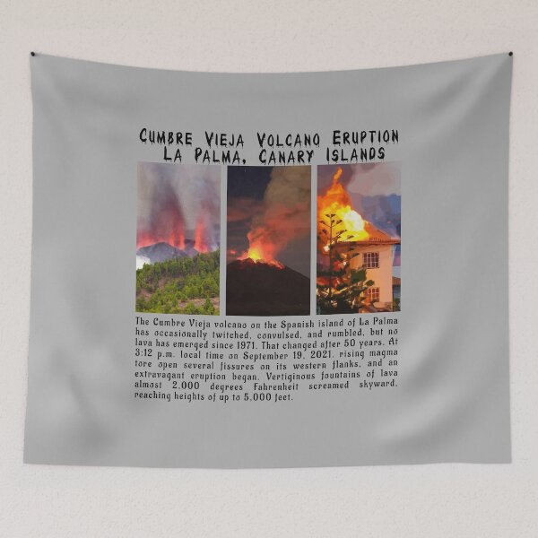 Item preview, Cumbre Vieja Volcano Eruption La Palma, Canary Islands designed and sold by PodiShawna.