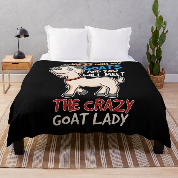 Item preview, Cute Goats Meet The Crazy Goat Lady designed and sold by Betsytiptoe.