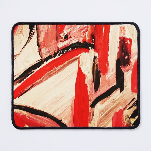Item preview, Abstract wall art black red white grey  designed and sold by Edith Jacobs.