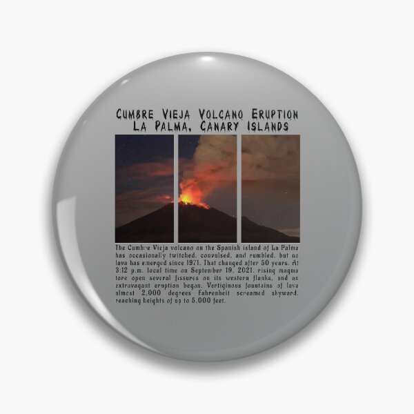 Item preview, Cumbre Vieja Volcano Eruption La Palma, Canary Islands designed and sold by PodiShawna.