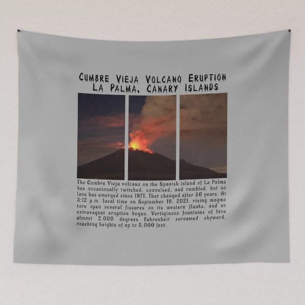 Item preview, Cumbre Vieja Volcano Eruption La Palma, Canary Islands designed and sold by PodiShawna.