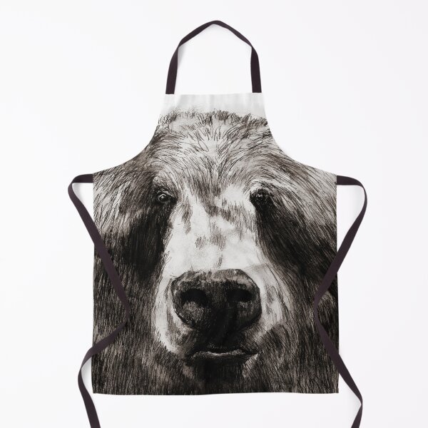 Item preview, Brun the bear, graphite drawing designed and sold by Lemomo-artworks.